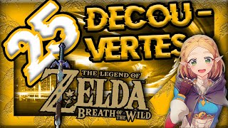 25 DÉCOUVERTES sur ZELDA BREATH OF THE WILD 🌷 [upl. by Mag]