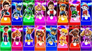 PAW Patrol Ryder vs Chase vs Marshall vs Skye vs Zuma vs Rocky vs Liberty  Tiles Hop EDM Rush [upl. by Pinelli]