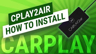 How to install the CPLAY2air Wireless Apple CarPlay Dongle CarPlay2Air [upl. by Altman]