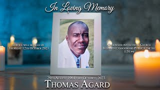 Celebrating The Life of Thomas Agard [upl. by Nna86]