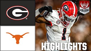 Georgia Bulldogs vs Texas Longhorns  Full Game Highlights  ESPN College Football [upl. by Relyc]