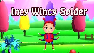 Incy Wincy Spider Nursery Rhyme With Lyrics  Children song  Incy Wincy Spider [upl. by Llecrad250]