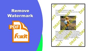 How to remove all the watermarks permanently from a pdf file in Foxit PDF Editor [upl. by Olemrac]