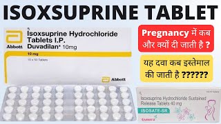 Isoxsuprine hydrochloride tablets ip 10mg in hindi  Isoxsuprine tablet use in pregnancy [upl. by Dotson523]