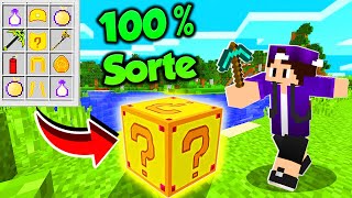 DESAFIO DA LUCKY BLOCK FORTUNIA CONSEGUI OS ITENS MAIS FORTES DO MINECRAFT [upl. by Eidissac]