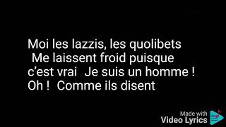 Comme ils disent  Charles Aznavour PAROLES [upl. by Adnilema18]