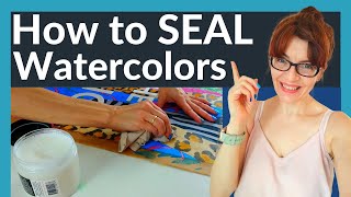 How To Seal A Watercolor Painting Dorlands Wax Review and Tutorial [upl. by Swithbart]