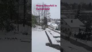 හිම වැටුනම තියෙන ලස්සන Switzerland 😱😍🇨🇭🇱🇰Snow Switzerland europe YouTube shorts [upl. by Eirrem]