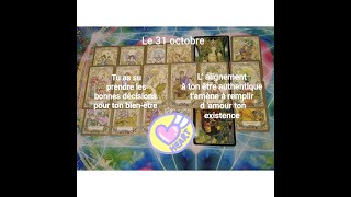 Guidance intemporelle du 31 octobre developpementspirituelméditationenergiedujourmedium [upl. by Ayinat]