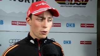 Nordische Kombination Interview mit Eric Frenzel 29102013 [upl. by Skvorak415]