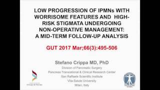 Low progression of intraductal papillary mucinous neoplasms with worrisome features [upl. by Leontina]