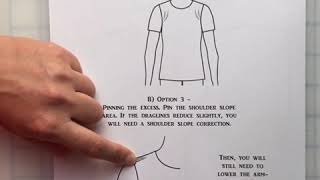 How to fix High Armholes  Option 3  Adjusting the Shoulder Slope on your sewing pattern [upl. by Marcella]