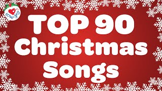 Top 90 Christmas Songs with Lyrics 🎅 Merry Christmas 2024 [upl. by Lull]