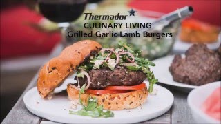 Grilled Garclic Lamb Burgers With Thermador Double Oven PRG486JDG At Appliancesconnectioncom [upl. by Bowler109]