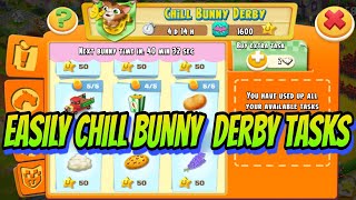 Hay Day Easily Complete Chill Bunny Derby Tasks [upl. by Ettennan614]