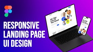 How to design the mobile view for your website in figma Responsive Landing Page UI Design in Figma [upl. by Nile75]