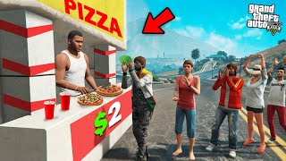 GTA 5  Franklin Opens A Pizza Restaurant In GTA 5 [upl. by Grail]