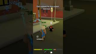 I GOT robbed by the cutest kid ever funny roblox dahood funniestvideo prankkids [upl. by Caroline745]