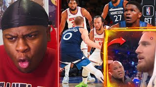 DONTE ON DEMON TIME 👿Minnesota Timberwolves vs New York Knicks REACTION JALEN BRUNSON GET YA POPS [upl. by Hoopes]