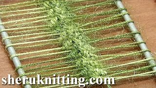 How to Crochet Hairpin Lace Strip Tutorial 8 Crochet Double Single Stitches [upl. by Kraft]