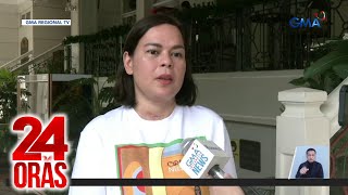 Vice President Sara Duterte  I welcome that finally nafile na yung impeachment case  24 Oras [upl. by Nicolau]