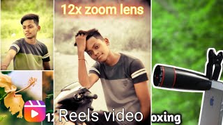 12x zoom unboxing  best telephoto lens photography  best mobile lens  best lens under 599 [upl. by Lovel]