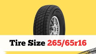 Tire Size 26565r16 in inches [upl. by Wachter]