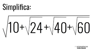 ¿SABES SIMPLIFICAR ESTA RAÍZ CUADRADA Matemáticas Básicas [upl. by Hertzog444]