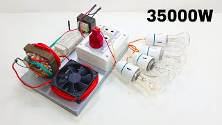 New Top3 Amazing Electric Experiment 220V Electricity Energy Free Generator30KW With copper wire [upl. by Pietro468]