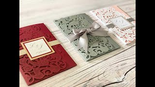 How To Make Wedding Invitations  3 different ideas [upl. by Hausner]