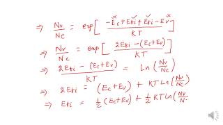 Intrinsic Fermi level position [upl. by Nolubez212]