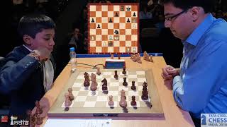 The very first game between Vishy Anand and Praggnanandhaa  Commentary by Sagar Shah [upl. by Gnahc]