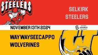 HIGHLIGHTS  Selkirk Steelers  Waywayseecappo Wolverines Nov 1324 [upl. by Norrehc628]