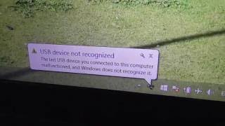 USB device not recognized partial fix for a USB LAN card [upl. by Saturday]
