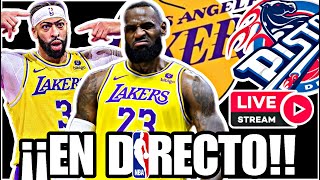 🚨 LOS ÁNGELES LAKERS vs DETROIT PISTONS  LEBRON JAMES NBA EN DIRECTO [upl. by Mccreery204]