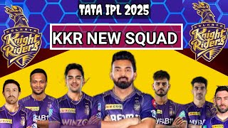 IPL 2025  Kolkata Knight Riders Team Full Squad  KKR New Squad 2025  KKR Team Players List 2025 [upl. by Rees]