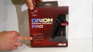 ASUS Orion Pro Gaming Headset Overview at HiTechLegioncom [upl. by Chiquita683]