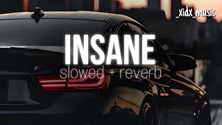 INSANE  slowed  reverb  lofi instagaram version [upl. by Lordan886]