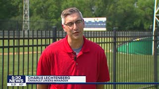 FOX 9 Town Ball Tour visits Faribault Lakers Manager Charlie Lechtenberg  FOX 9 KMSP [upl. by Gretchen]