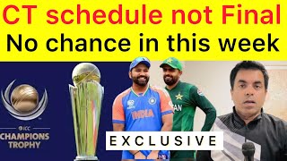 BIG BREAKING 🛑 Champions Trophy Schedule is not coming in 2 days  India begging to Play with PAK [upl. by Bart372]