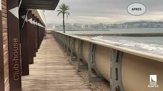 Wave Bumper devant la Base Nautique de Vallauris GolfeJuan [upl. by Lajib]