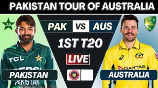 Live Pakistan vs Australia 1st Match Live  Live Cricket Match Today  PAK vs AUS TOSS UDPATES [upl. by Llednav458]