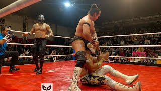 Lucha estelar Volador Jr y Templario Vs Místico y Soberano Jr con Wrestling Brothers y CMLL [upl. by Saile707]