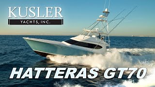 Hatteras Yachts GT Series Fishing Boats Video Kusler Yachts California [upl. by Targett]