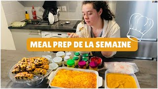 MEAL PREP DE LA SEMAINE 2  CUISINE 100 MAISON  Yaourts  plats  goûter… [upl. by Adlesirhc]