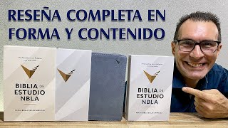 PRIMICIA BIBLIA DE ESTUDIO NBLA  ES LA MEJOR  Reseña Completa en Forma y Contenido [upl. by Enyalaj]