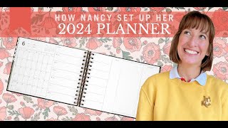 HOW NANCY SET UP HER 2024 PLANNER  OMG Planners with Laurel Denise [upl. by Ansela]