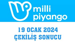 Milli Piyango Çekiliş Sonuçları 19 Ocak 2024 [upl. by Fatimah746]