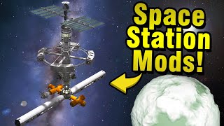 KSP Using MODS to build a Massive Space Station [upl. by Alegnaed511]