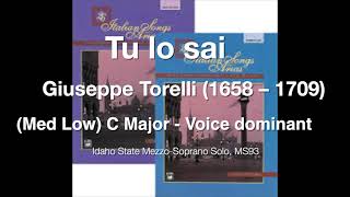 Tu lo sai  Giuseppe Torelli 1658 – 1709 med low voice dominate [upl. by Thomasin]